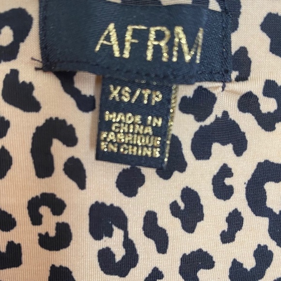 AFRM Long Sleeve Leopard Print Puff Sleeve Bodysuit - Picture 8 of 11